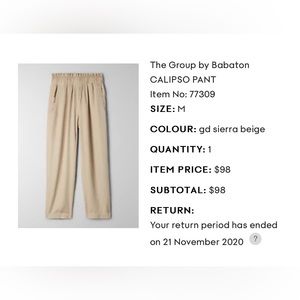 Aritzia The Group by Babaton Calipso Pant